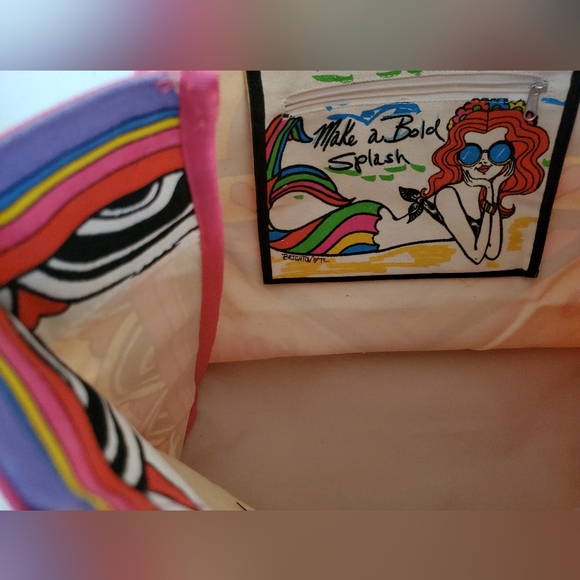 NWT Brighton Rainbow Bright Canvas Tote - Picture 6 of 9